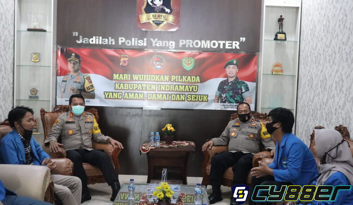 Kapolres Indramayu Silaturahmi Kamtibmas Dengan PMII Dalam Rangka Sambut Pilkada Damai 